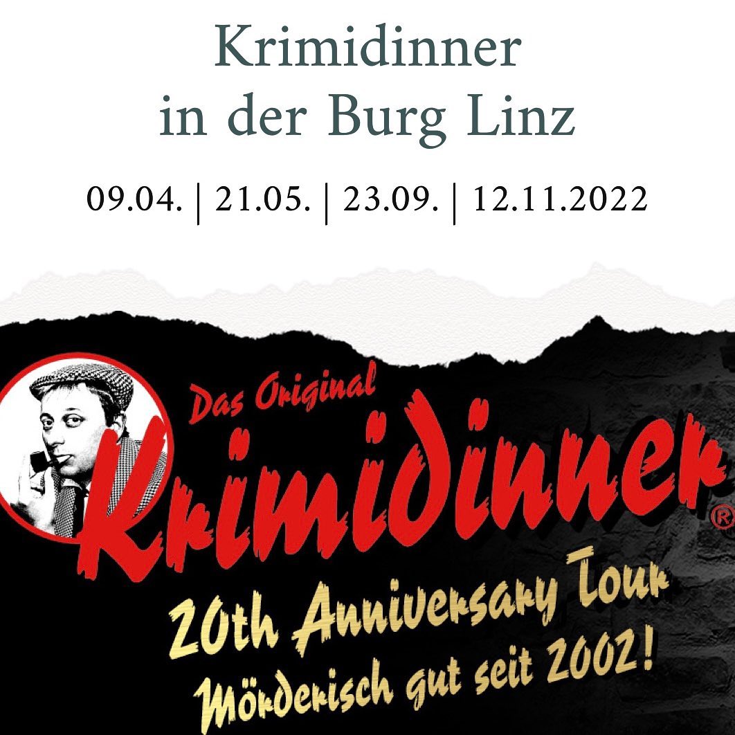 🔎
Krimidinner zu Gast @burg.linz 

09.04. | 21.05. | 23.09. | 12.11.2022

Tickets unter:
www.WORLDofDINNER.de

#krimidinner #worldofdinner #burglinzamrhein #linzamrhein #rheinromantik